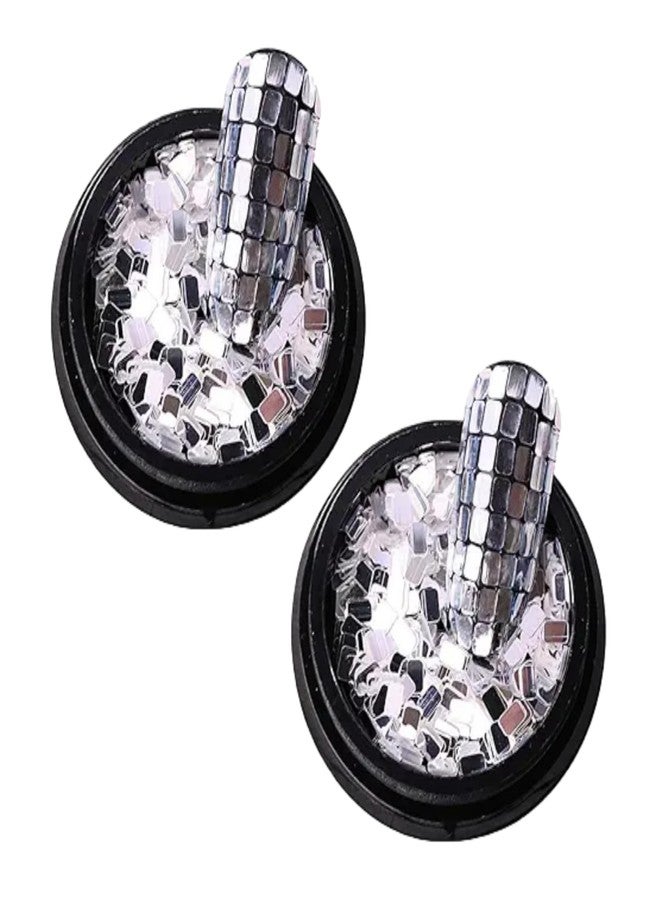 SelHeng 2Pcs Nail Sequins Silver Square Sequins Nail Art Supply for Nails Decoration Makeup DIY Arts Crafts Nail Art and Polish - Image 1