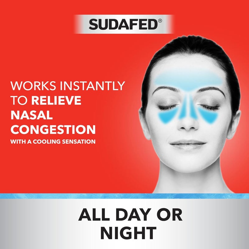 Sudafed OM Sinus Severe No Drip Nasal Spray with Cooling Menthol Maximum Strength Sinus Decongestant for Fast Congestion  Pressure Relief Oxymetazoline HCl 05 Nose Spray 1 fl oz - Image 5