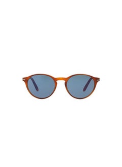 Persol Po3092sm Steve McQueen Round Sunglasses, Terra Di Siena/Light Blue, 52 mm  - Image 1