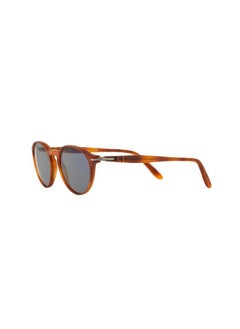 Persol Po3092sm Steve McQueen Round Sunglasses, Terra Di Siena/Light Blue, 52 mm  - Image 3