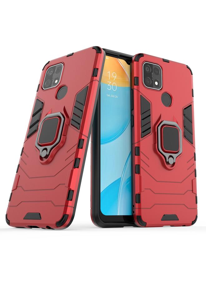 S-TOP Case For OPPO A15 PC + TPU Shockproof Protective Case with Magnetic Ring Holder - Image 2