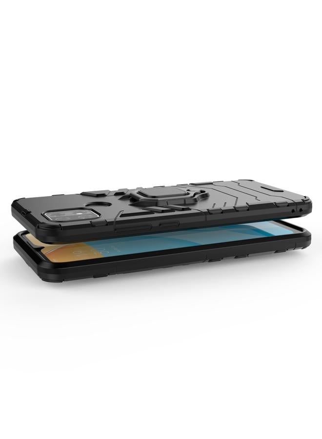 S-TOP Case For OPPO A15 PC + TPU Shockproof Protective Case with Magnetic Ring Holder - Image 5