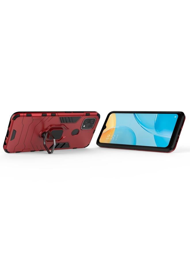 S-TOP Case For OPPO A15 PC + TPU Shockproof Protective Case with Magnetic Ring Holder - Image 3