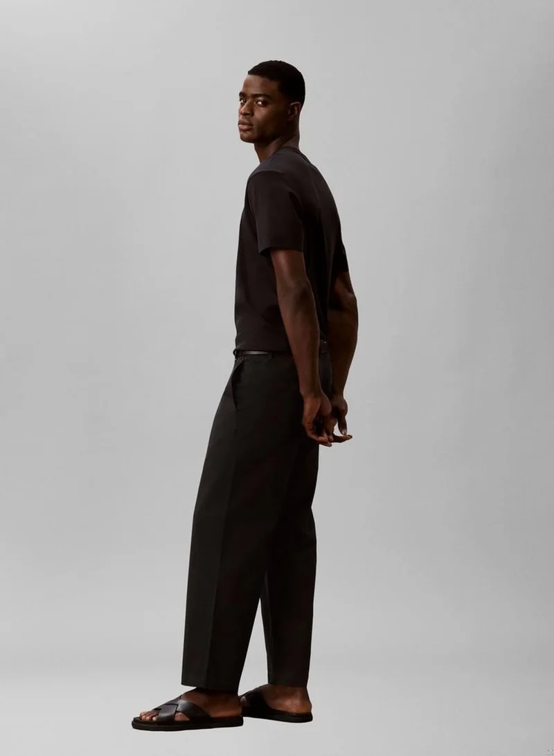 90s Loose Cropped Chino Trousers