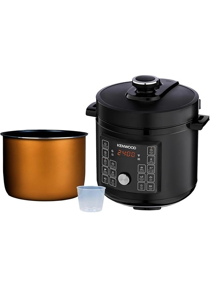 KENWOOD 16 In-1 Electric Pressure Cooker 8L 1350W Multifunctional Programmable Multicooker With Safety Feature, 16 Smart Cook Programs, Manual Function For Personalised Recipes PCM95.000BK Black 8 L 1350 W PCM95.000BK Black - Image 4