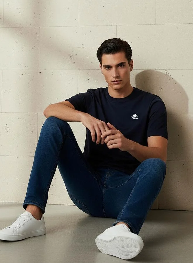 Kappa BLUE Kappa Men Logo Print T shirt for Men | Best Price UAE