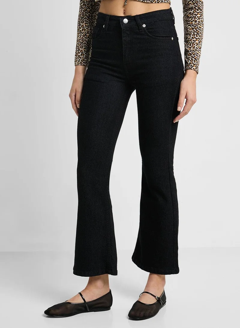 High Waist Flared Jeans