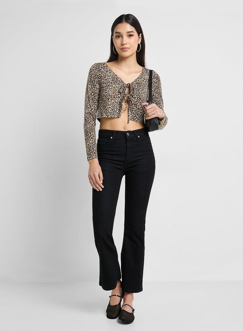 Ginger High Waist Flared Jeans - Image 3