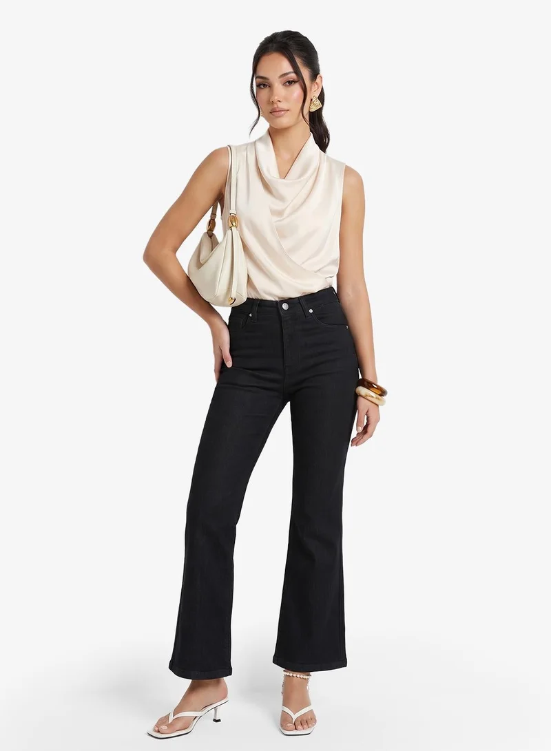 High Waist Flared Jeans