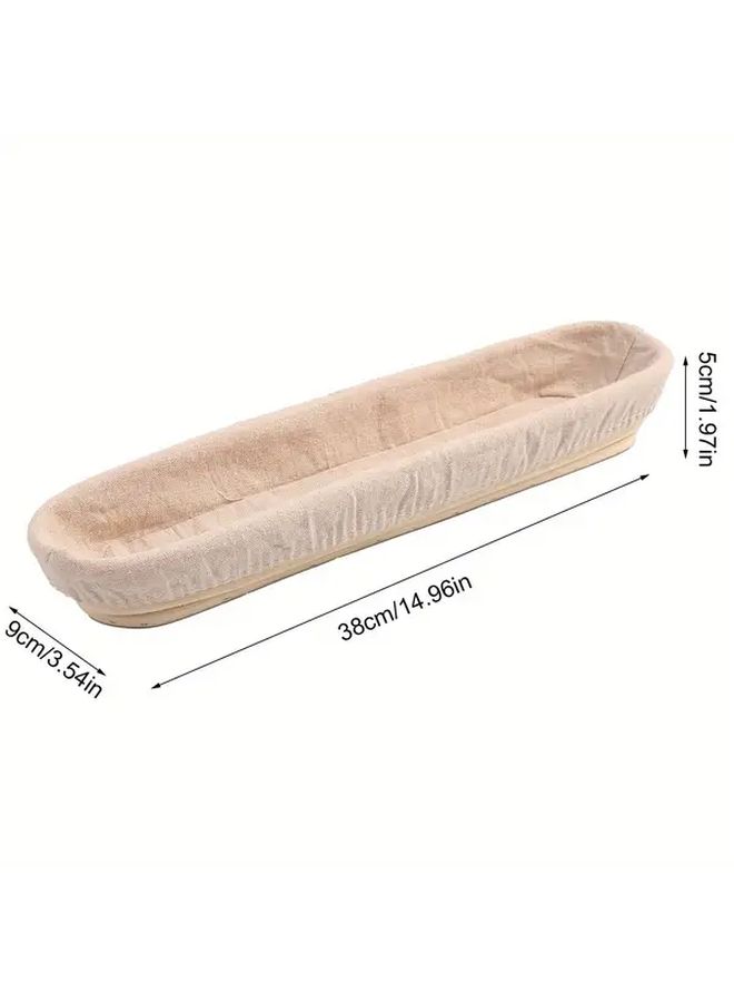 Bread Proofing Basket 17 32x3 54x1 97 Inch With Cloth Liner Perfect Gift For Special Events - Image 4