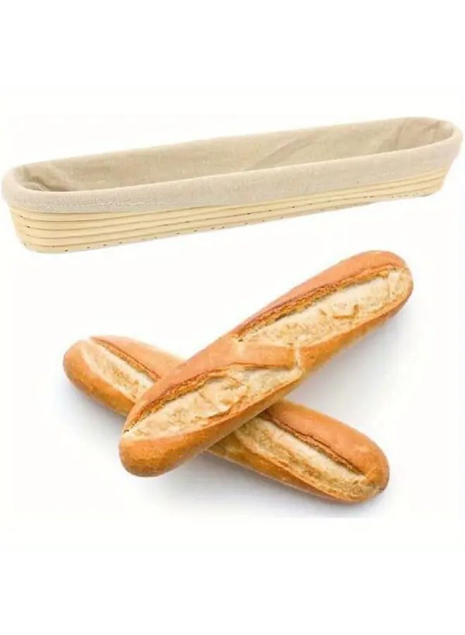 Bread Proofing Basket 17 32x3 54x1 97 Inch With Cloth Liner Perfect Gift For Special Events - Image 3