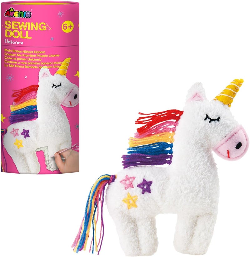 Avenir My First Sewing Kit for Beginners Ages 6+ Premium Plush DIY Animal Craft Set Child-Safe Tools for Easy Stitching, Motor Skills & Creativity Perfect Skill-Building Gift for Boys & Girls - Image 1