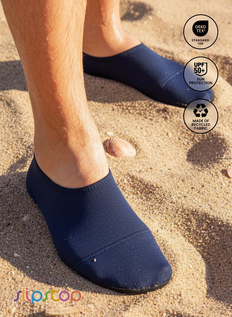 Slipstop s Slipstop Adult Non Slip Water and Beach Shoes Lightweight Quick Dry Swim Ready Footwear UPF 50 Plus Sun Protection Navy Blue  | Best Price UAE