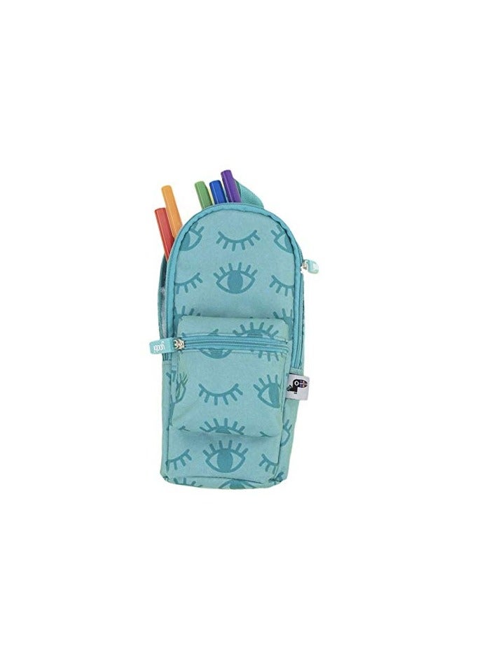 Yoobi Mini Backpack Pencil Case Winky Aqua - Image 1