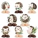 SHADOAMP Hedgehog Birthday Party Decoration 8pcs Hedgehog Honeycomb Centerpiece DoubleSided Printing Table Decoration for Hedgehog Woodland Forest Jungle Animal Birthday Baby Shower Party Decoration - Image 2