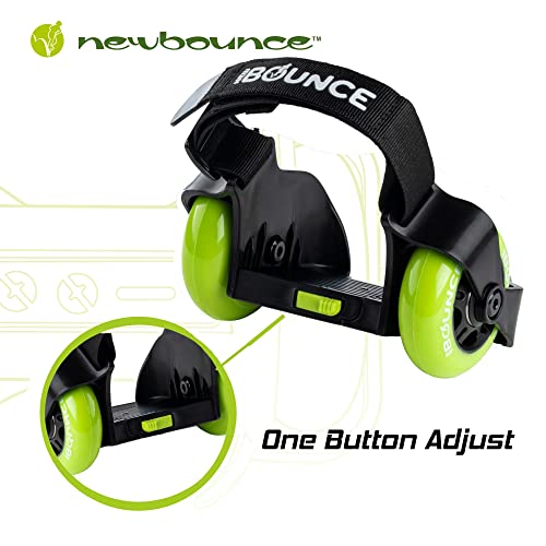 New Bounce New-Bounce Heel Wheel Skates - Jet Wheelies for Shoes - Adjustable Roller Heel Skates for Kids - One Size Fits Most - Image 3