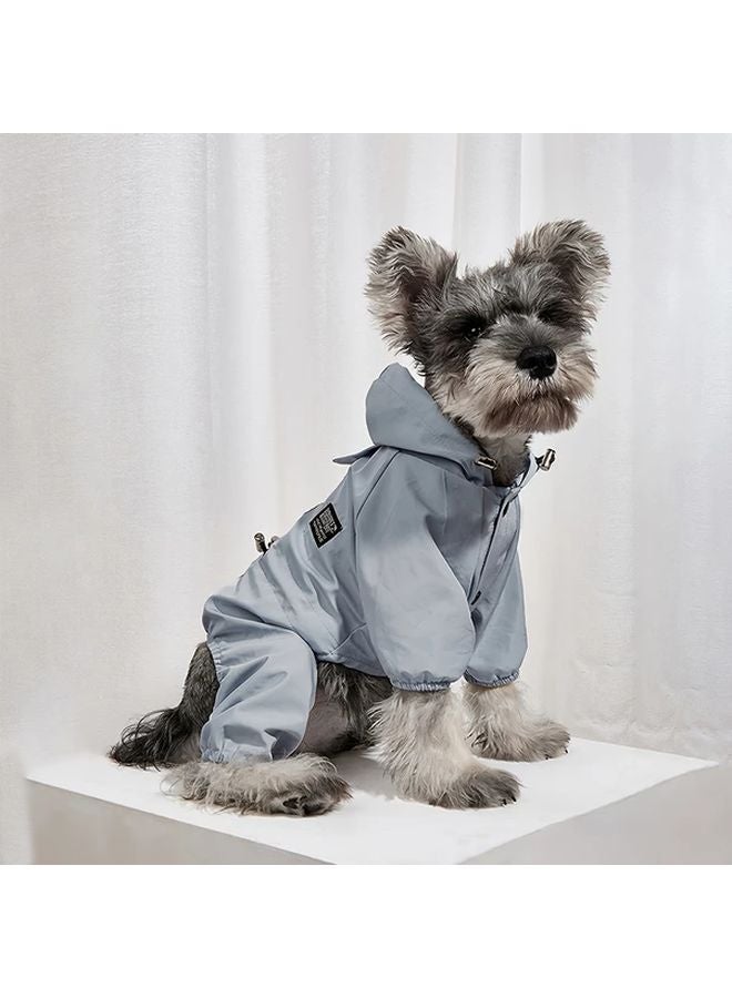 Sky Blue XXL Reflective Waterproof Breathable Pet Raincoat Dog Jacket - Image 1