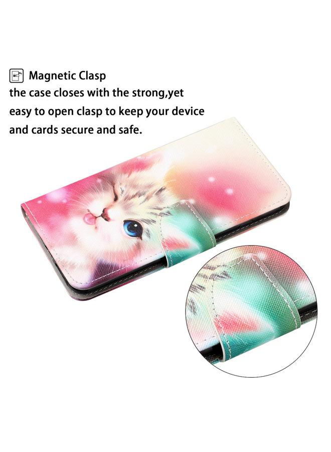 S-TOP Case For Huawei P30 Colored Drawing Pattern Horizontal Flip Leather Case with Holder & Card Slots & Wallet & Lanyard - Image 4