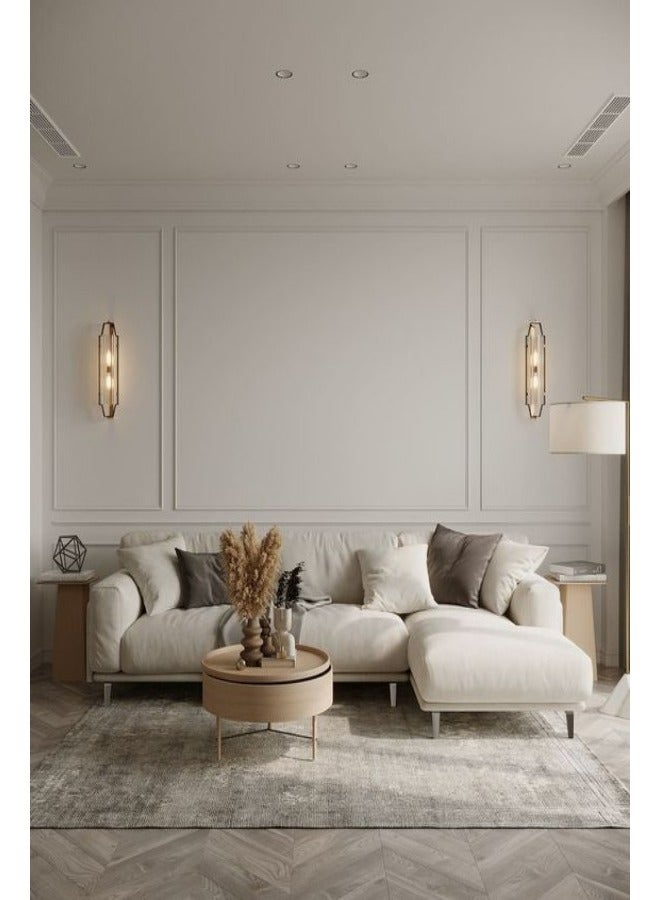 HODGE Sofa size 350x260, off-white color, made of durable Swedish wood and Super Soft fabric, Safa Al Madinah - Image 2