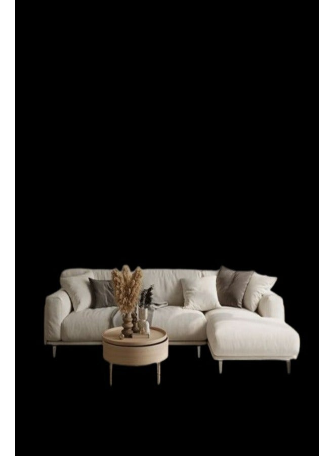 HODGE Sofa size 350x260, off-white color, made of durable Swedish wood and Super Soft fabric, Safa Al Madinah - Image 3