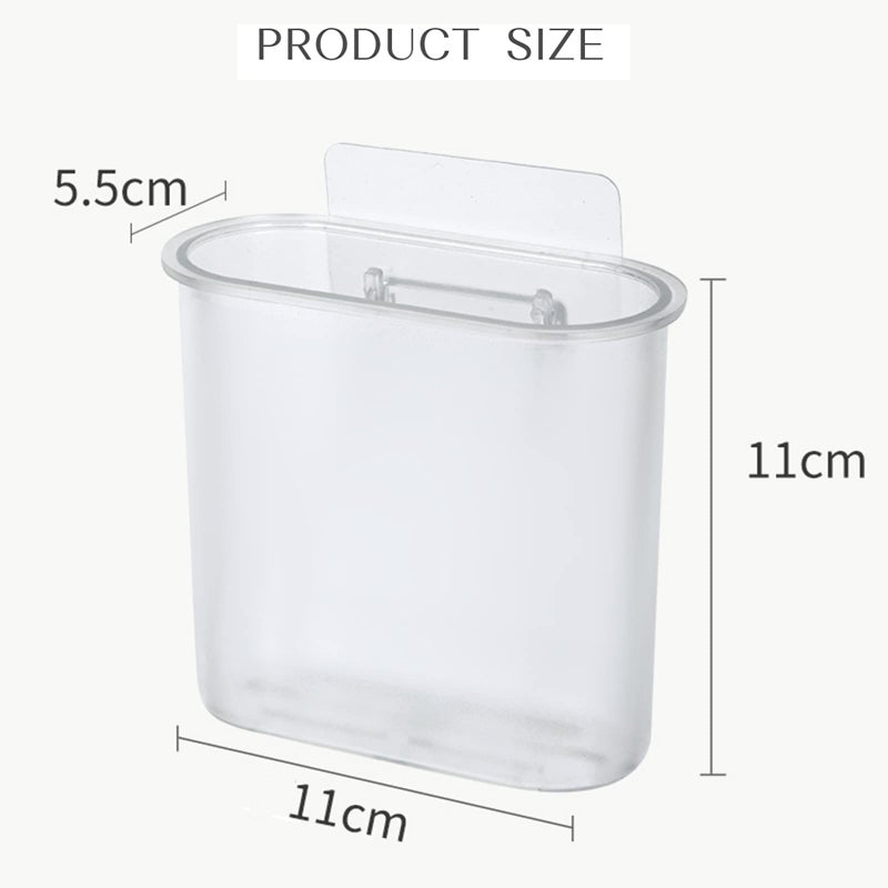 kulusion 2 Packs Toothbrush Holders Wall Mounted, Self Adhesive Tooth Brush Holder for Bathroom Electric Toothbrush Toothpaste Razor Holder Bathroom Accessories(Clear) - Image 2