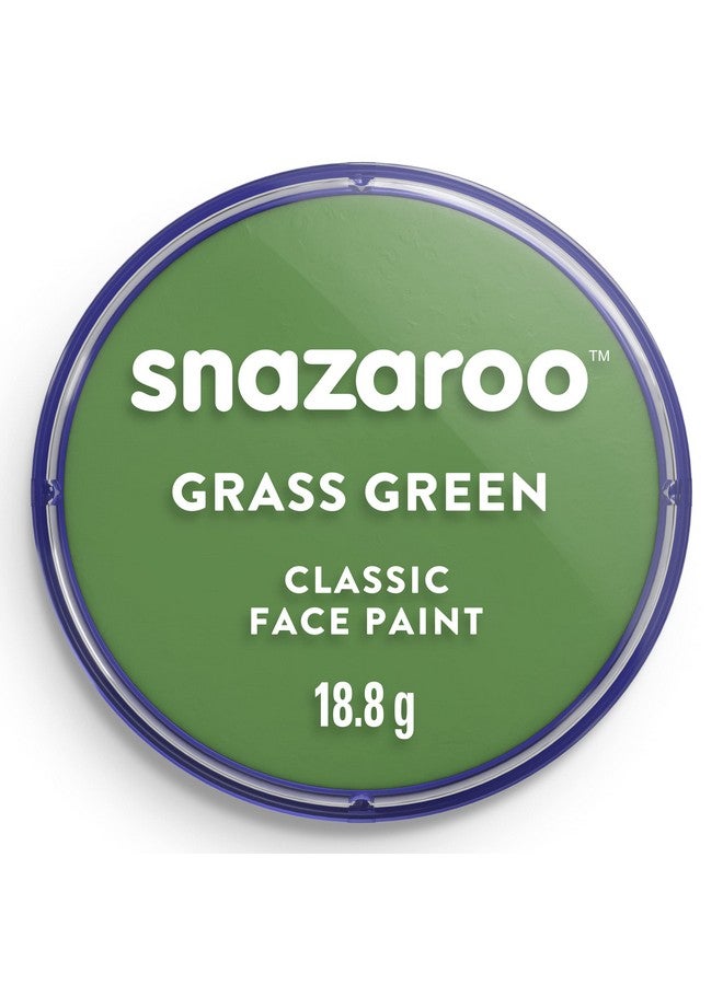 Snazaroo Classic Face and Body Paint, 18.8g (0.66-oz) Pot, Grass Green - Image 1