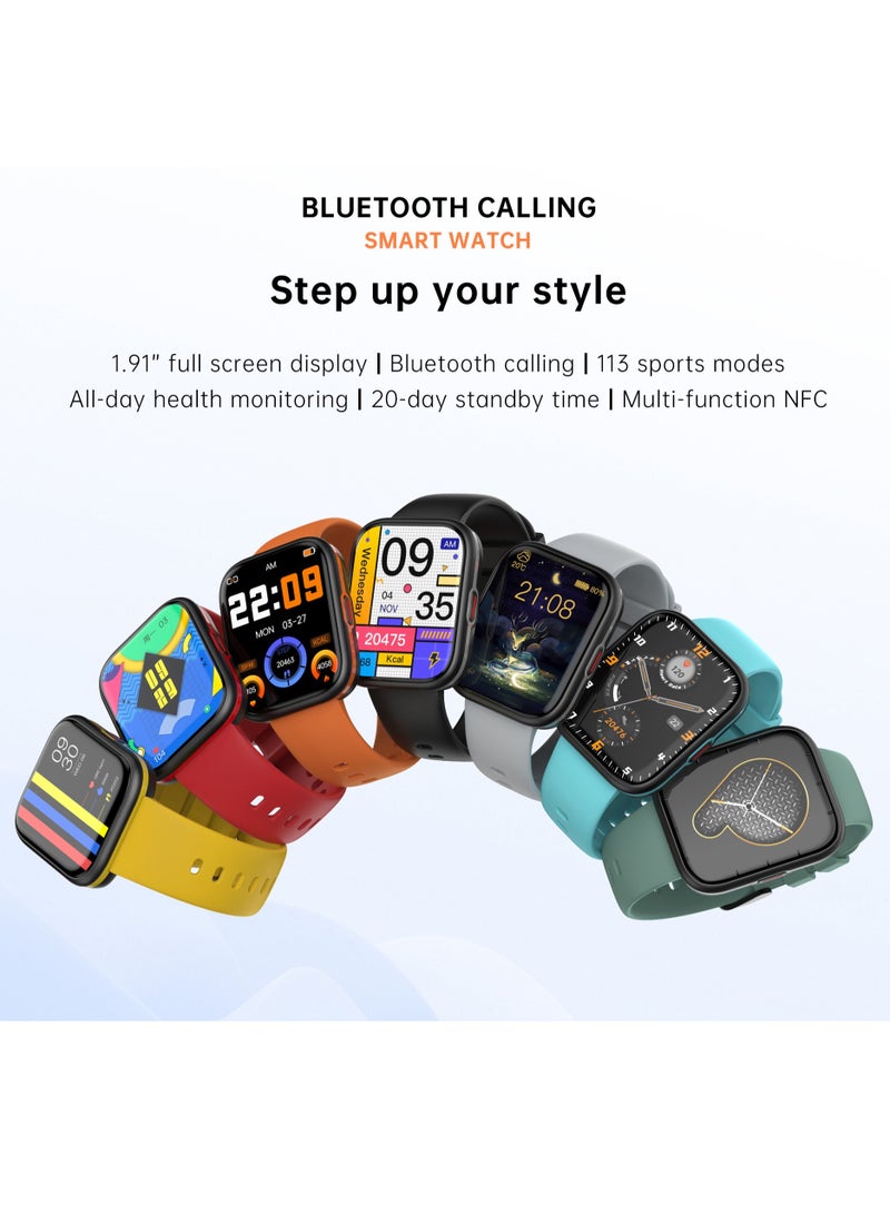 RollsTimi  Sports Men's Smartwatch Fitness Tracker Waterproof Smart Watch for Men Women, Heart Rate Blood Pressure Monitor, Bluetooth Calls - Image 3