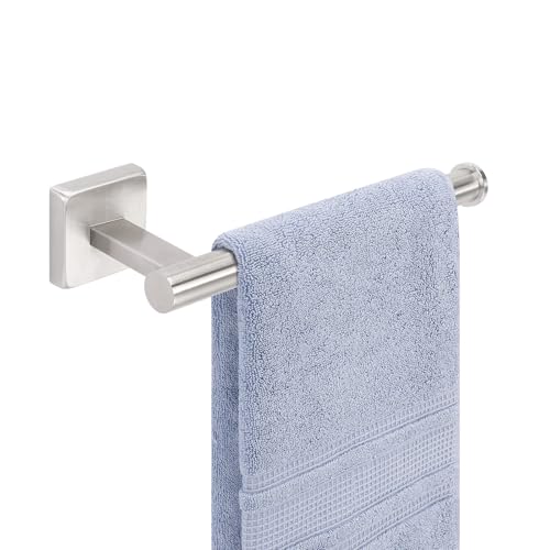 Livabber Hand Towel Holder 9 Inch, Thickened 304 Stainless Steel Hand Towel Ring Hanger Wall Mounted for Bathroom Kitchen, Easy to Clean (Brushed Nickel) - Image 1