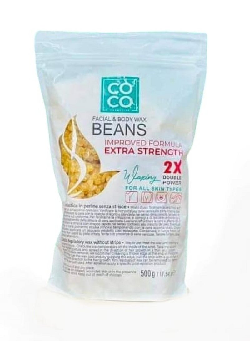 كوكو شمع خرز كوكو واكس لازاله شعر الجسم 500g - Image 1