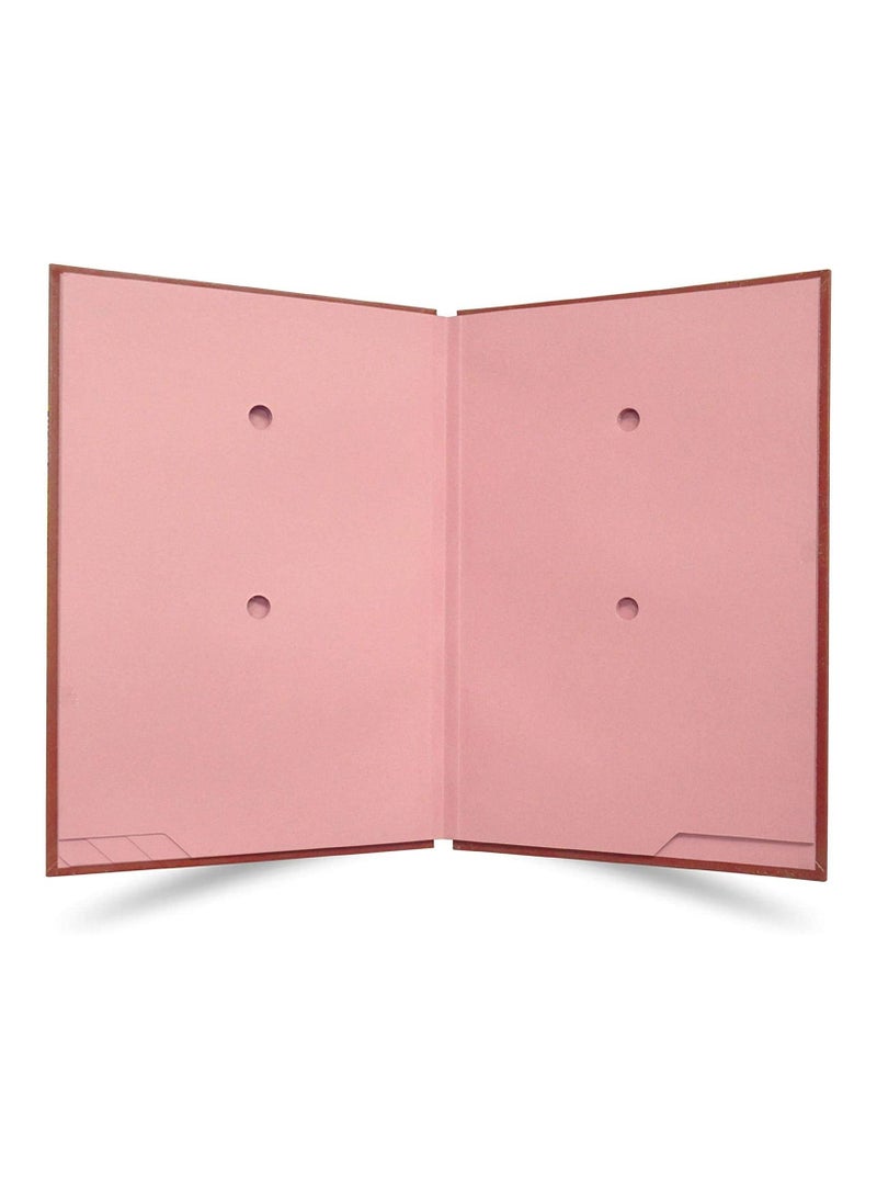 FIS Signature Book, Vinyl Material Cover, 10 Sheets, Brown Color, 240 x 340 mm - FSCL10 - Image 2