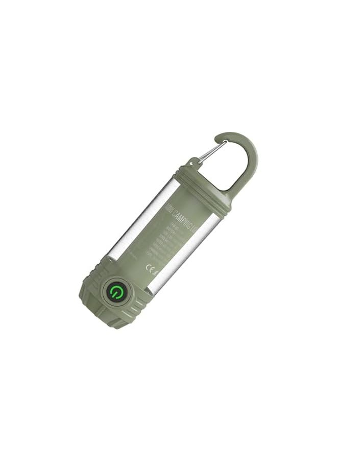 PROMASS Mini Camping Flashlights, LED Torch Light Rechargeable Small Flashlight Keychain, promass Portable Pocket Waterproof Handheld Flash Lights for Camping, Outdoor, Emergency and Daily Use (Green)  - Image 2