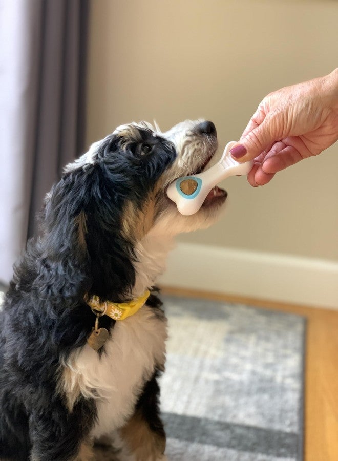 Nylabone Knuckle Bone Pop-In Treat Toy Puppy Chew Toy for Puppies, Interactive Treat Dispensing Enrichment Toys for Puppies, Long Lasting Chicken Flavor, Medium Dogs - Up to 35 lbs - Image 3