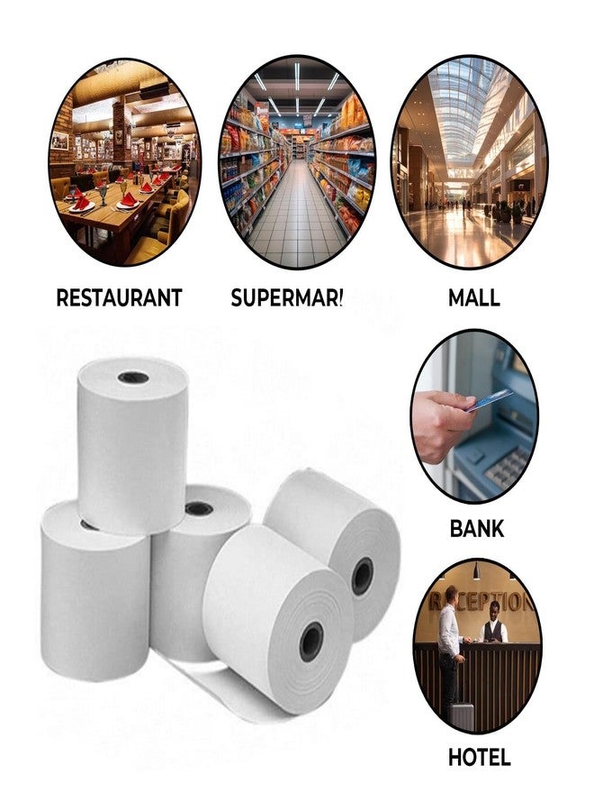 Shreyans Thermal Receipt Paper Roll - 80mm(3 inch) (Pack Of 50) - Image 5