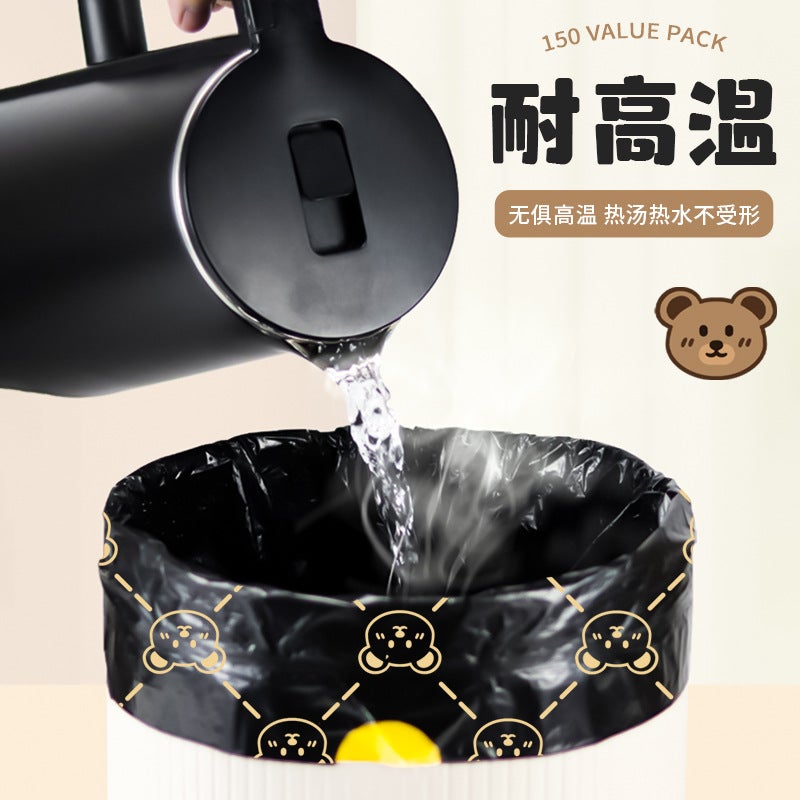 Noble Bear Light Luxury New Printed Drawstring Garbage Bags, Extra Large And Thick Disposable Garbage Bags For Home Use - Image 4