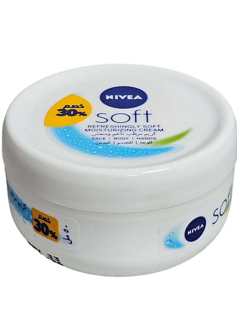 Nivea - Moisturizing Soft & Refreshing Cream 50ml - Image 1