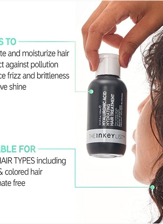 The Inkey List Hyaluronic Acid Hydrating Hair Treatment to Reduce Frizz and Brittlness to Improve Shine 100ml, (IH001KM)  - Image 3