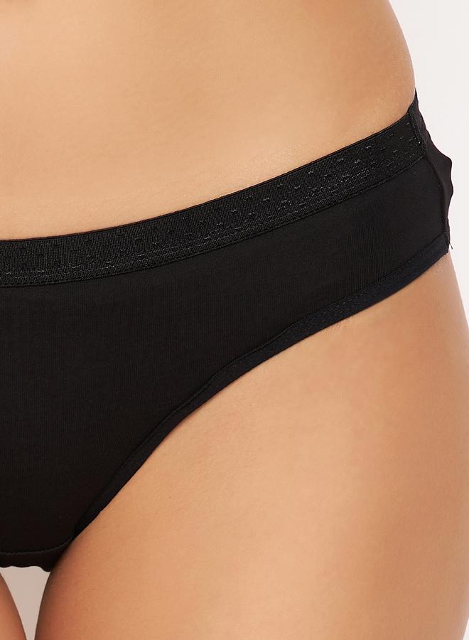 Clovia Pack of 3 - Solid Low Waist Bikini Briefs - Image 3