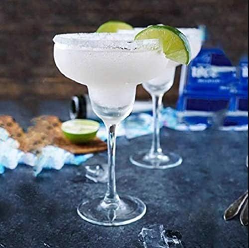 RAGYULA Crystal Clear Margarita Cocktail Wine Glasses Classic for Drinking Wide Mouth Cocktail Wine Drinking Glasses Glass Super Clarity Clear Set 190ml Transparent Set of 6 - Image 2