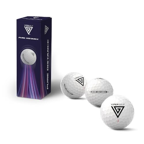 Viper Golf VIPERGOLF Pure Distance Golf Balls - White (Pack of 12) - Image 4