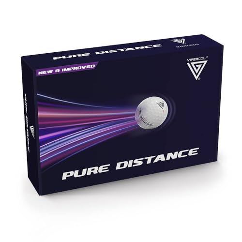 Viper Golf VIPERGOLF Pure Distance Golf Balls - White (Pack of 12) - Image 2