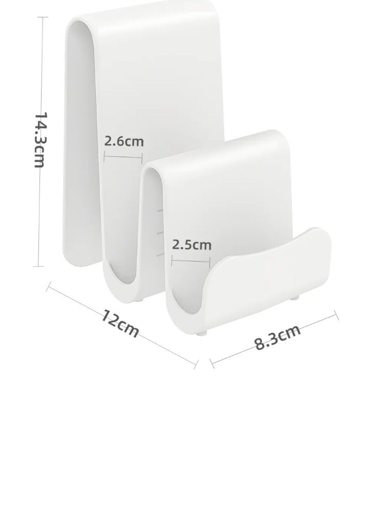 E COMMERCE  BAG Lid Holder Kitchen Pot Lid Organizer Stand, White Kitchen Organizer Kitchen Counter Top Pot Lid Holder Easy To Wash Portable Lid Rack - Image 3