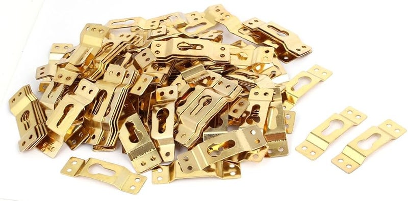 إطار صورة معلق على الحائط بلون ذهبي مع خطاف مخفي 67 مم × 19 مم × 6 مم 200 قطعة - Image 1