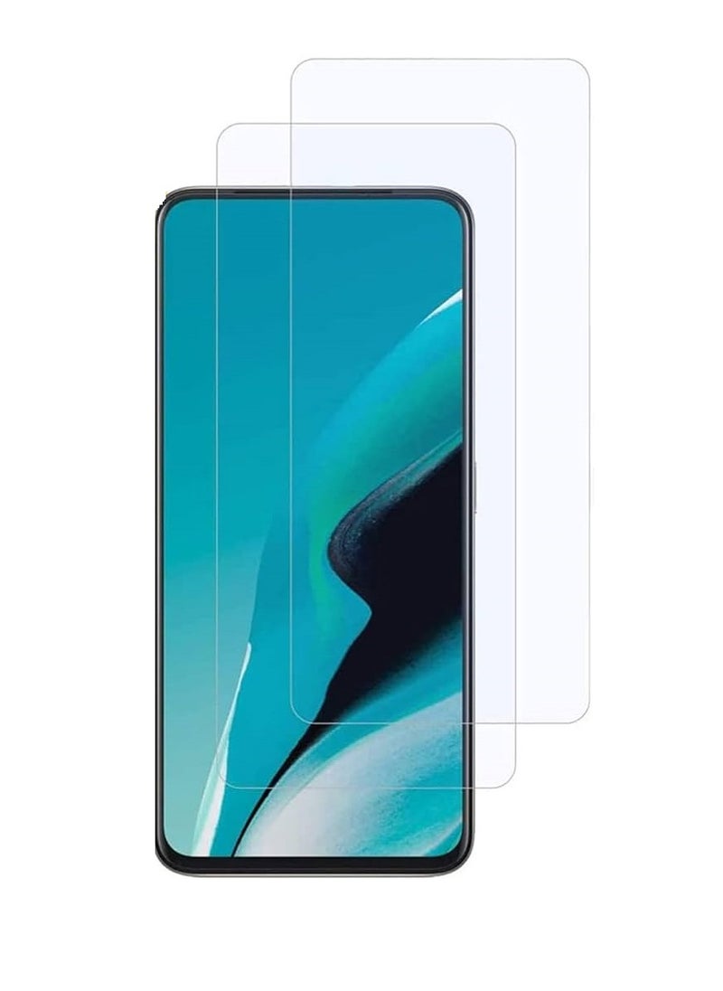 Super 2 Pieces  Tempered Glass Screen Protector Clear Designed For Oppo Reno2 Full Screen Coverage And Bubble Free - Image 1