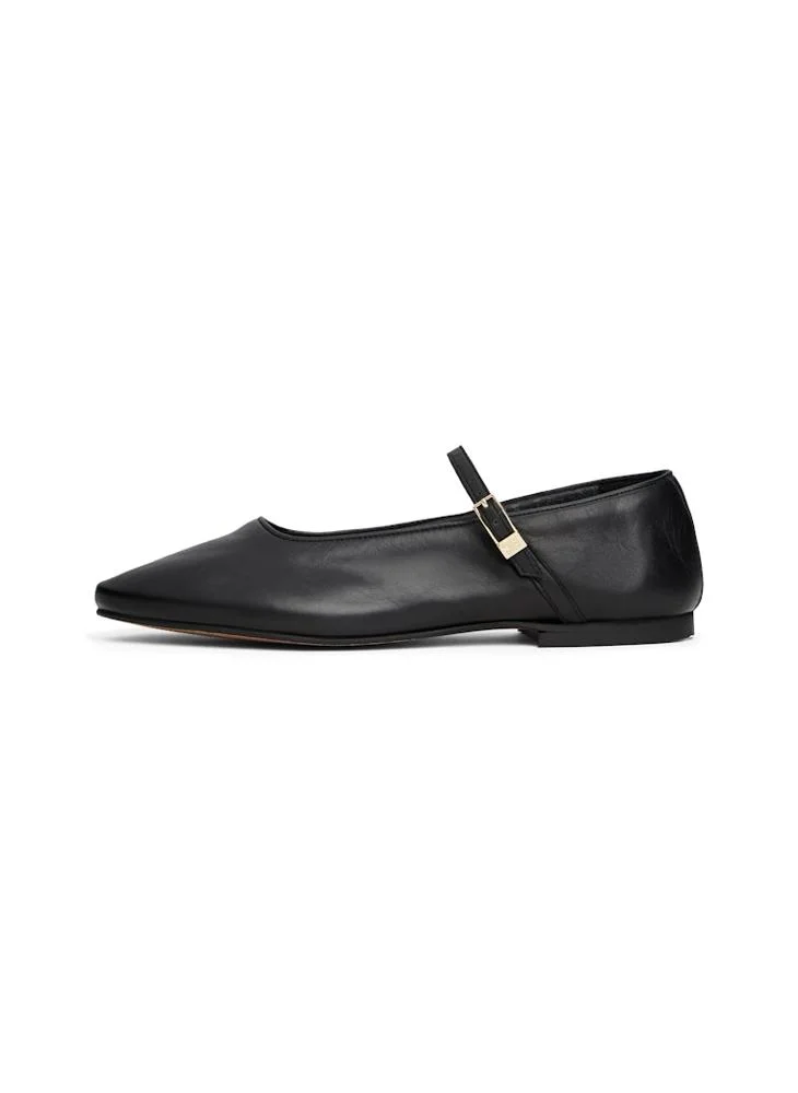تومي هيلفيغر Leather Mary Jane Ballerinas