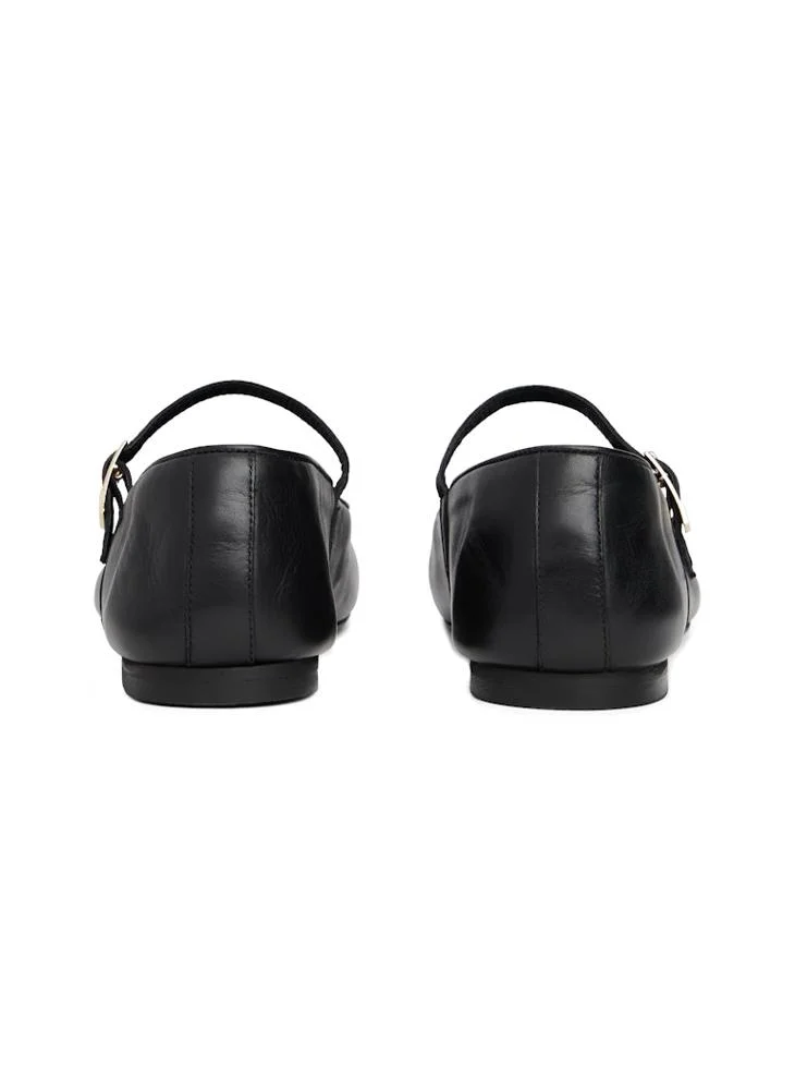تومي هيلفيغر Leather Mary Jane Ballerinas