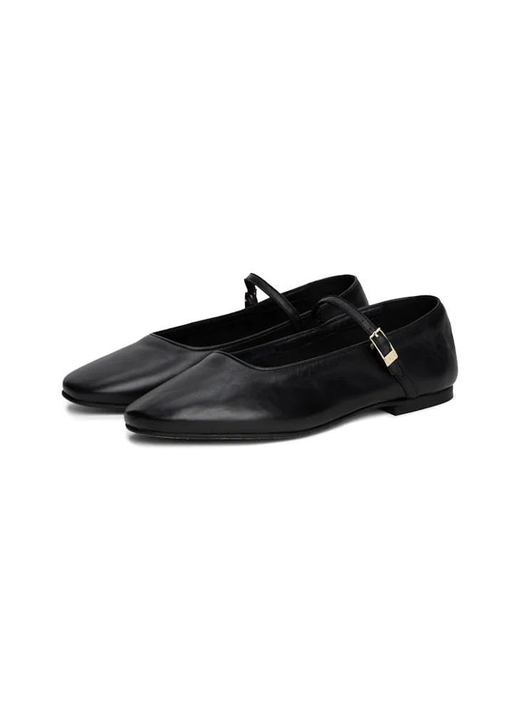 تومي هيلفيغر Leather Mary Jane Ballerinas