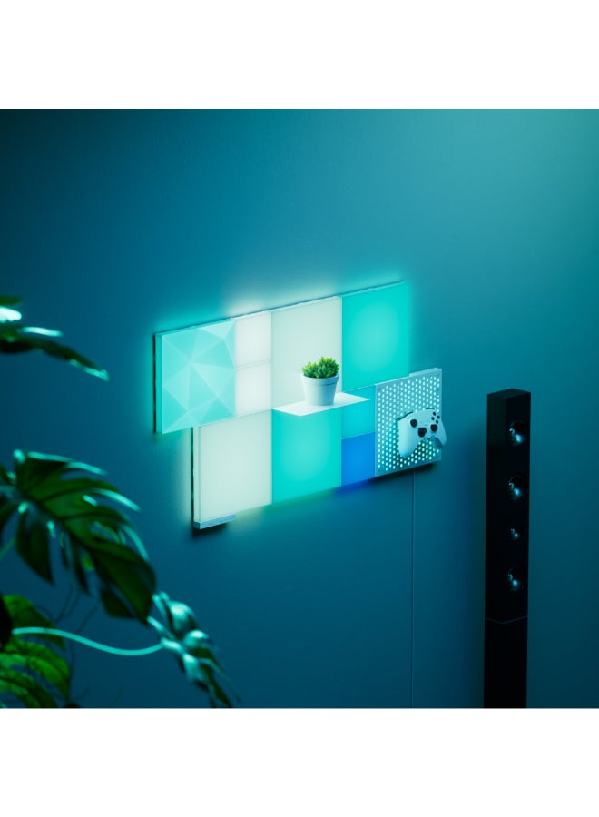 Nanoleaf مجموعة إضافية من مربعات الكتل الملموسة | نظام لوحة LED ذكي WiFi، 16M+ ألوان، طاقة منخفضة، للاعبين، المدونين، المؤثرين، الترفيه، غرفة المعيشة للألعاب - عبوة 2 - Image 3