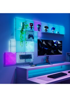 Nanoleaf Blocks Textured Squares Add-on Kit | Smart WiFi LED Panel System, 16M+ Colors, Low Energy, for Gamers, Vloggers, Influencers, Entertainment, Gaming Living Room - 2 Pack  - Image 5