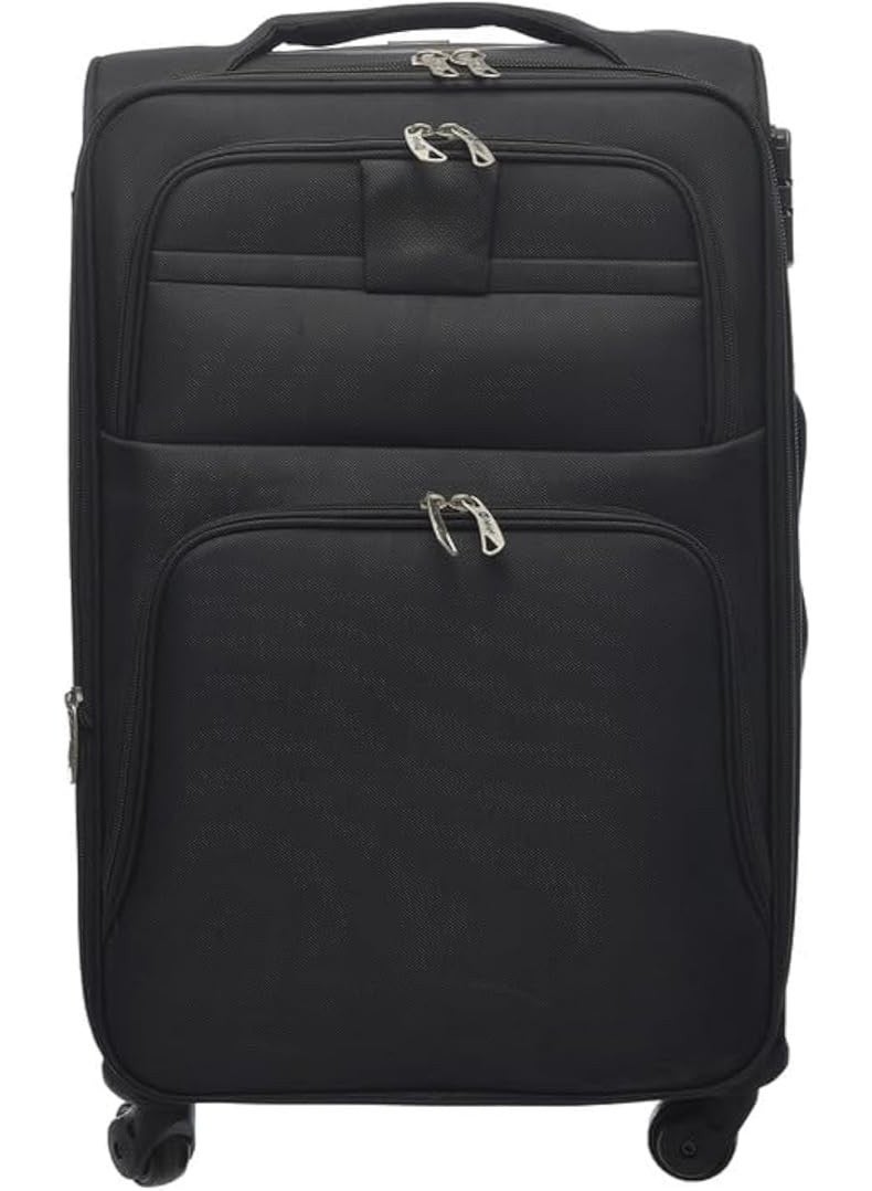 Large Travel Trolley Bag with Wheels – 32 Inch Suitcase, Black - Image 2