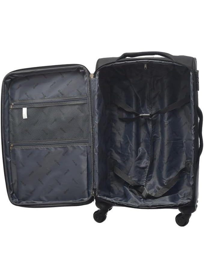 Large Travel Trolley Bag with Wheels – 32 Inch Suitcase, Black - Image 3